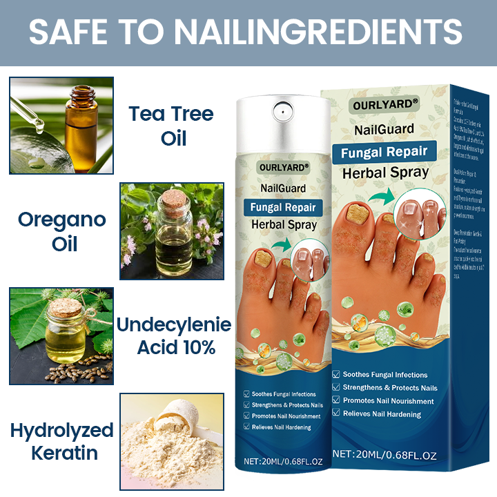 🎁Ourlyard® NailGuard Fungal Repair Herbal Spray