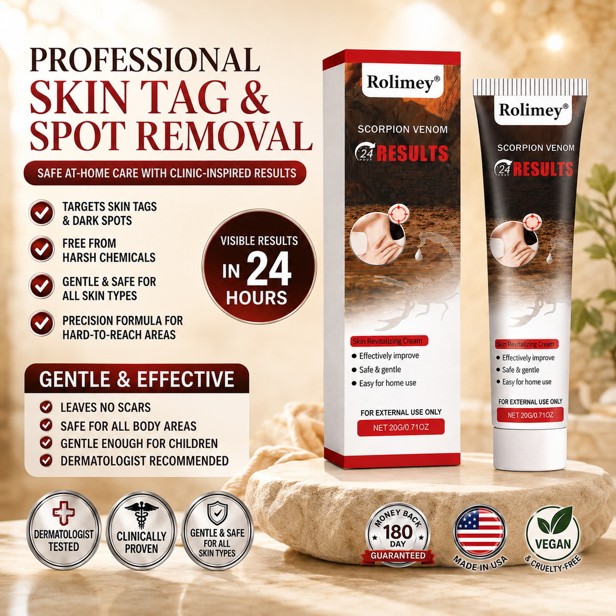 𝐎𝐟𝐟𝐢𝐜𝐢𝐚𝐥 𝐁𝐫𝐚𝐧𝐝 𝐒𝐭𝐨𝐫𝐞 |👨‍⚕️🔥 Scorpion Skin Care Cream | Advanced Skin Smoothing Treatment for Spots & Uneven Skin Appearance