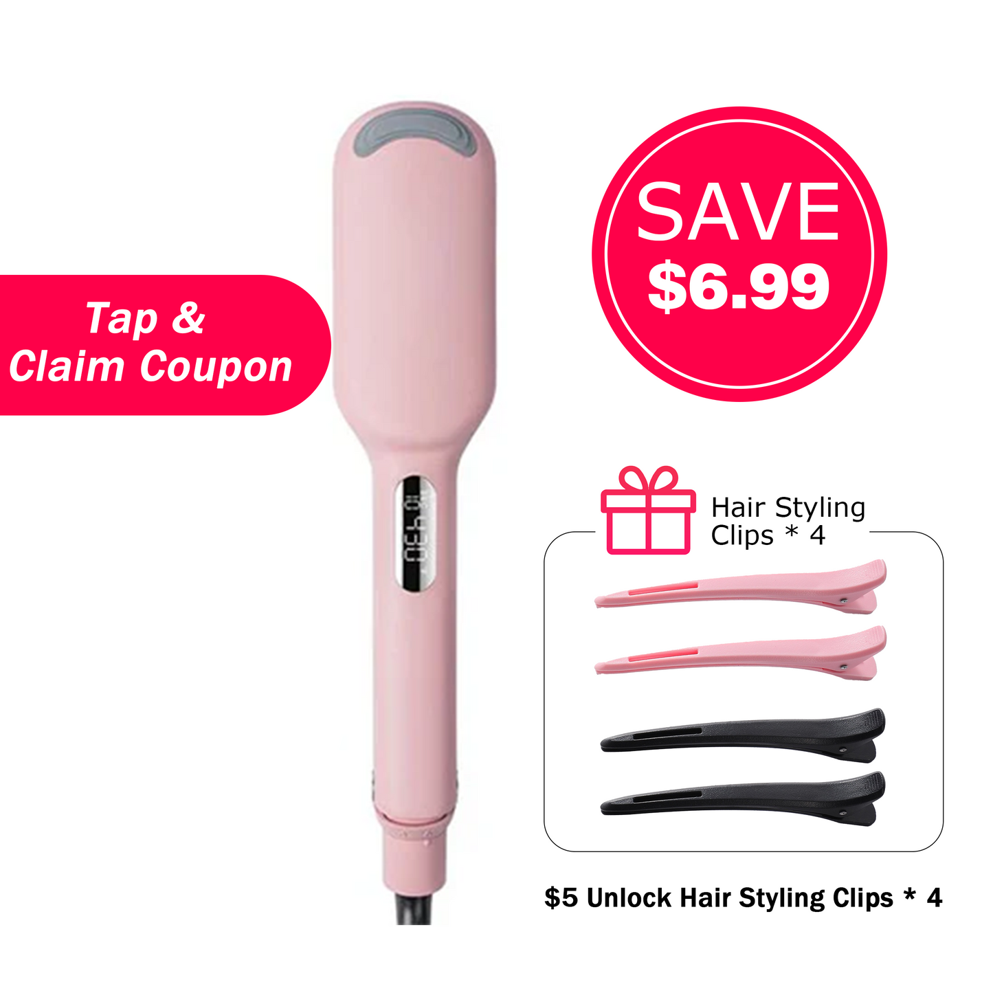🧡Final 6 Hours: 60% OFF COMPACT Hair Waver Crimper