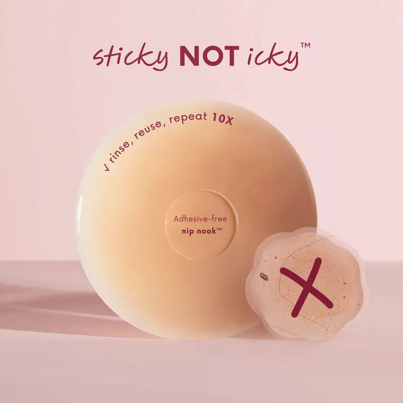 Sticky Silicone Nipple Covers – No-Glue Adhesive, Seamless, Skin-Safe & Reusable