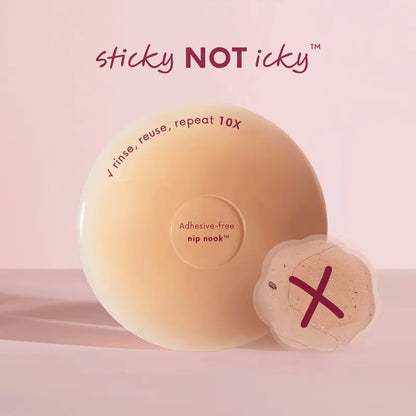 Sticky Silicone Nipple Covers – No-Glue Adhesive, Seamless, Skin-Safe & Reusable