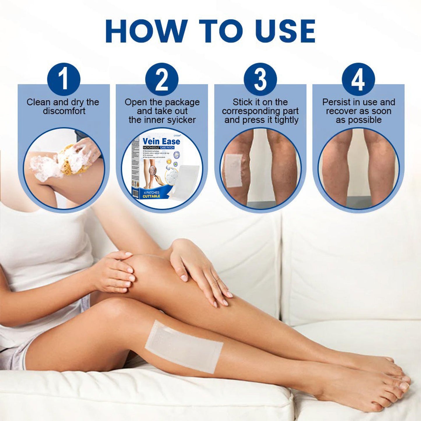 🇺🇸👨‍⚕️🔥GFOUK® VeinEase Microneedle Care Patch⚡Instant Relief, Long-Term Results
