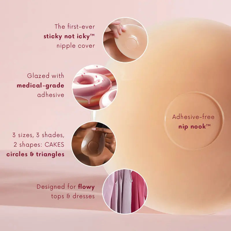 Sticky Silicone Nipple Covers – No-Glue Adhesive, Seamless, Skin-Safe & Reusable
