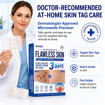 🎁GFOUK® 2026 Newly Upgraded 2-in-1 Microneedle Hydrocolloid Patches | Removes Raised Moles, Acne, Flat Warts, and Skin Tags | Improves Wrinkles, Scars, and Blemishes | Invisible Acne Patches for Face & Body