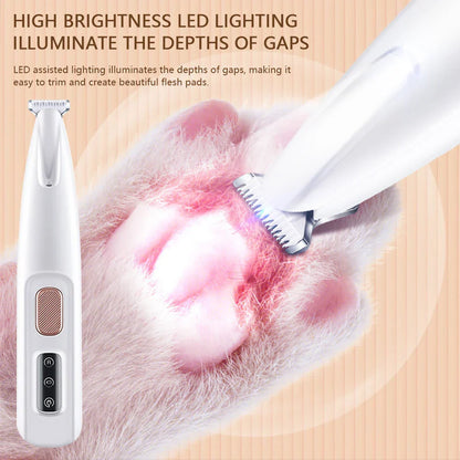 Final 3 hours 70% off: Pet paw trimmer With Led Light