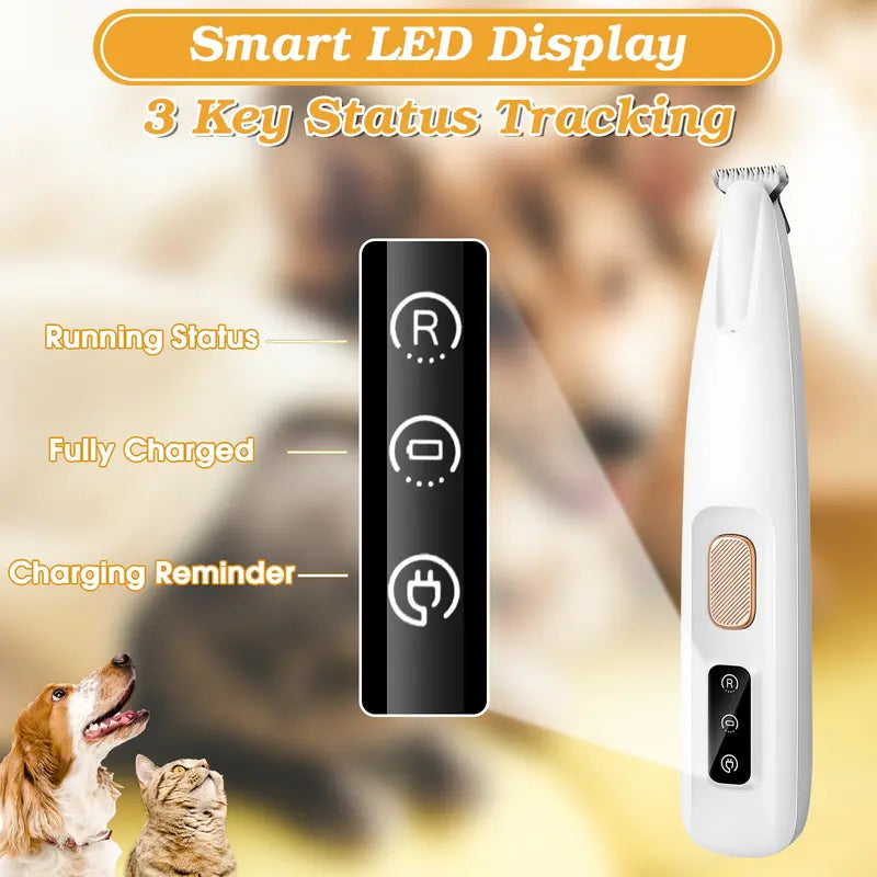 Final 3 hours 70% off: Pet paw trimmer With Led Light